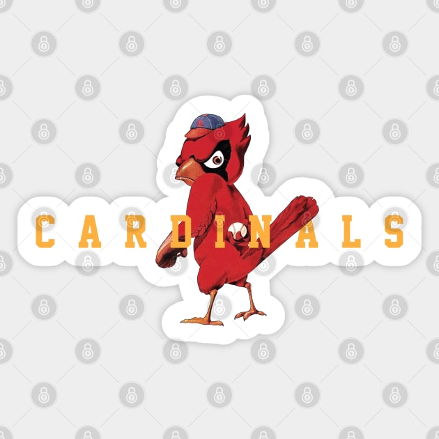 St. Louis Cardinals 4 by Buck Tee Sticker by Buck Tee